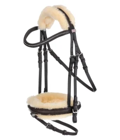 Bridon avec véritable fourrure d'agneau Soft Comfort II