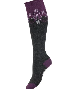 Chaussettes hautes à base de laine mérinos Malia