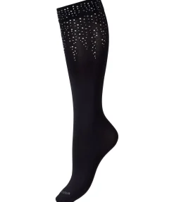 Chaussettes hautes à strass Glitter