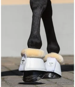 Cloches avec véritable fourrure d'agneau