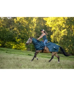 Couvre-reins anti-mouches pour chevaux western avec couvre-cou enroulable