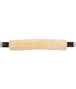 Fourreau de sangle en véritable fourrure d'agneau avec fermeture auto-agrippante