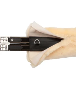 Fourreau de sangle en véritable fourrure d'agneau avec fermeture auto-agrippante