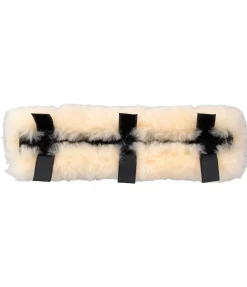 Fourreau de têtière en véritable fourrure d'agneau