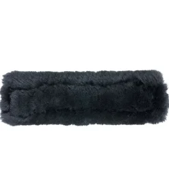 Fourreau de têtière en véritable fourrure d'agneau