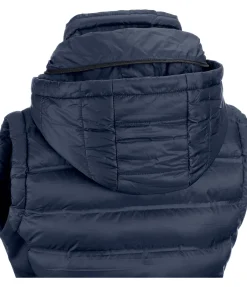 Gilet d'équitation softshell bi-matière à capuche Jessy