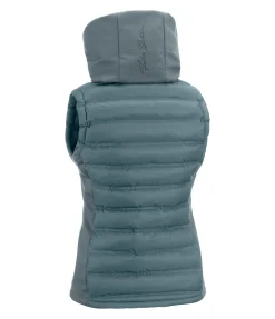 Gilet d'équitation softshell bi-matière à capuche Jessy