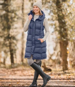 Gilet long à capuche Clara