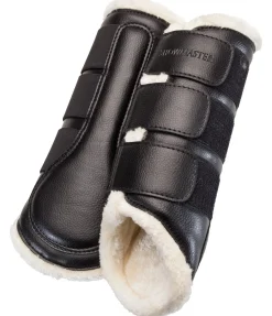 Guêtres de dressage postérieures en polaire Teddy