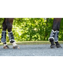 Guêtres de dressage postérieures en polaire Teddy