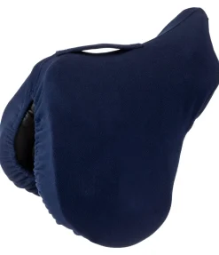 Housse de selle en polaire avec passant de sangle