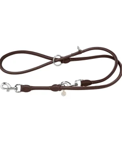 Laisse en cuir cousu rond pour chien Certaldo