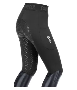 Legging d'équitation hybride et thermique à fond intégral grip Malea