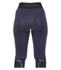 Legging d'équitation hybride et thermique à fond intégral grip Malea