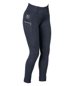 Legging d'équitation thermique à fond intégral grip Kassandra