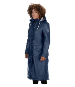 Manteau de pluie long à capuche doublé en fourrure Teddy Paris