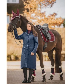 Manteau de pluie long à capuche doublé en fourrure Teddy Paris
