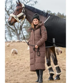 Manteau d'équitation matelassé à capuche Anne