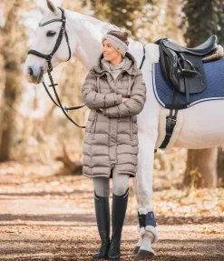 Manteau d'équitation matelassé à capuche Minou