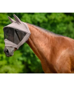 Masque anti-mouches avec fermeture à glissière Stretch Comfort Pro, sans protège-naseaux