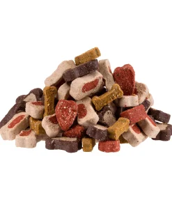 Mélange de friandises colorées pour chien