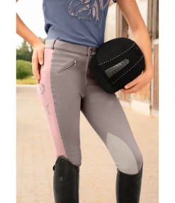 Pantalon d'équitation à basanes enfant Cora
