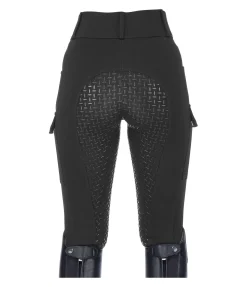 Pantalon d'équitation cargo à fond intégral Carla