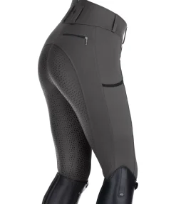 Pantalon d'équitation confort taille haute à fond intégral grip Juliane