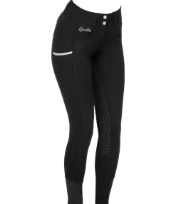 Pantalon d'équitation confort taille haute à fond intégral grip Juliane