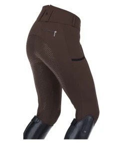 Pantalon d'équitation confort taille haute à fond intégral grip Juliane
