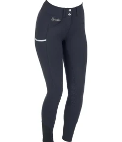 Pantalon d'équitation confort taille haute à fond intégral grip Juliane