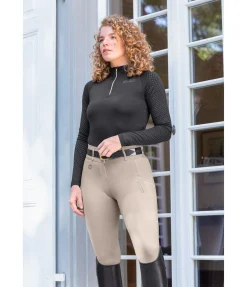 Pantalon d'équitation d'été hybride à fond intégral grip Samira-Mesh