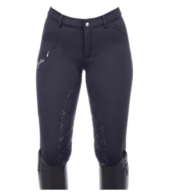 Pantalon d'équitation hybride et thermique à fond intégral grip enfant Caitlyn II