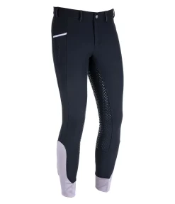 Pantalon d'équitation softshell à fond intégral grip homme Oliver