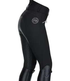 Pantalon d'équitation taille haute shoftshell à fond intégral Grip Ariana
