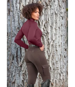 Pantalon d'équitation thermique hybride à fond intégral grip Madeleine
