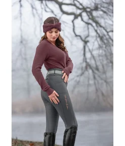 Pantalon d'équitation thermique à fond intégral grip Jessica