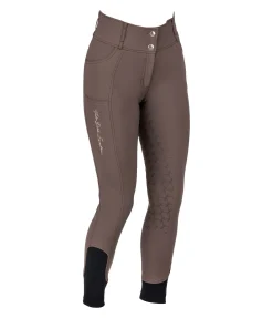 Pantalon d'équitation thermique à fond intégral grip Jessica