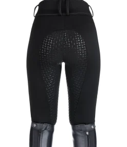 Pantalon d'équitation thermique et hybride à fond intégral grip enfant Talea