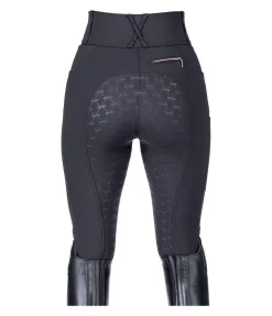Pantalon d'équitation thermique à fond intégral grip Jessica