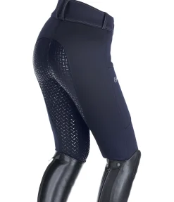 Pantalon d'équitation thermique et hybride à fond intégral grip enfant Talea