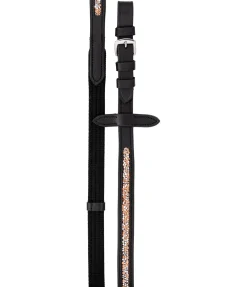 Rênes sangle en cuir gras Crystal Diamond