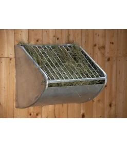Râtelier à foin avec grille anti-gaspillage