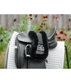 Sangle courte en véritable fourrure d'agneau Circle