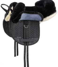 Selle de loisir en véritable fourrure d'agneau