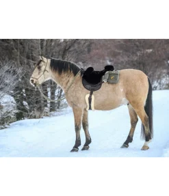Selle de loisir en véritable fourrure d'agneau