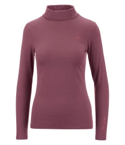 T-shirt col roulé à manches longues Claire