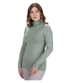 T-shirt col roulé à manches longues Claire