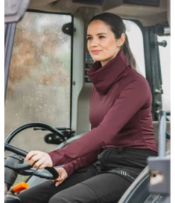 T-shirt technique à col roulé