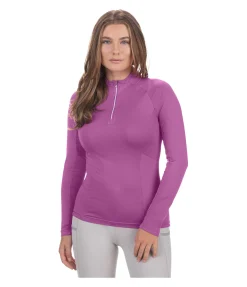 T-shirt technique à manches longues zippé Sofie